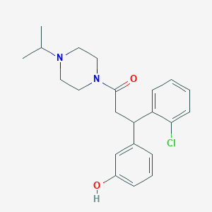 3-[1-(2-chlorophenyl)-3-(4-isopropyl-1-piperazinyl)-3-oxopropyl]phenol