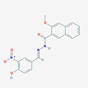 N'-(4-hydroxy-3-nitrobenzylidene)-3-methoxy-2-naphthohydrazide