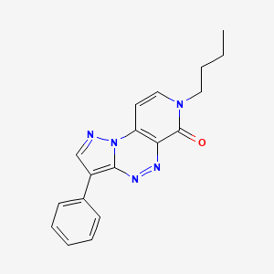 7-butyl-3-phenylpyrazolo[5,1-c]pyrido[4,3-e][1,2,4]triazin-6(7H)-one