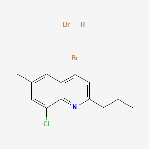 molecular formula C13H14Br2ClN B598285 4-Bromo-8-chloro-6-methyl-2-propylquinoline hydrobromide CAS No. 1204811-55-1
