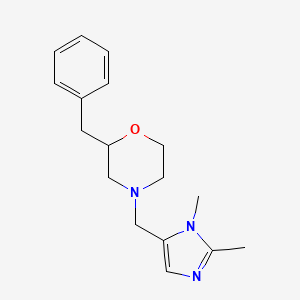 2-benzyl-4-[(1,2-dimethyl-1H-imidazol-5-yl)methyl]morpholine