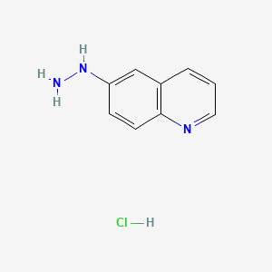 molecular formula C9H10ClN3 B598287 6-肼基喹啉盐酸盐 CAS No. 120209-22-5