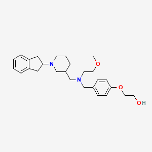 2-(4-{[{[1-(2,3-dihydro-1H-inden-2-yl)-3-piperidinyl]methyl}(2-methoxyethyl)amino]methyl}phenoxy)ethanol