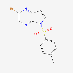 molecular formula C13H10BrN3O2S B598297 N-Tosyl-5-bromo-4,7-diazaindole CAS No. 1201186-54-0