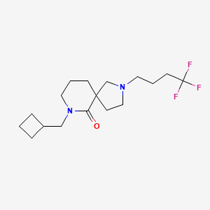 7-(cyclobutylmethyl)-2-(4,4,4-trifluorobutyl)-2,7-diazaspiro[4.5]decan-6-one