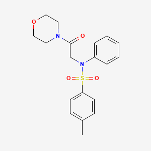 4-methyl-N-[2-(4-morpholinyl)-2-oxoethyl]-N-phenylbenzenesulfonamide