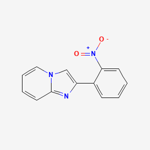 molecular formula C13H9N3O2 B598307 2-(2-硝基苯基)咪唑并[1,2-a]吡啶 CAS No. 126267-63-8
