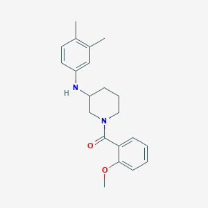 N-(3,4-dimethylphenyl)-1-(2-methoxybenzoyl)-3-piperidinamine