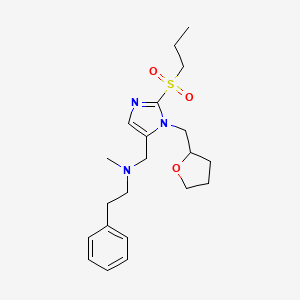 N-methyl-2-phenyl-N-{[2-(propylsulfonyl)-1-(tetrahydro-2-furanylmethyl)-1H-imidazol-5-yl]methyl}ethanamine