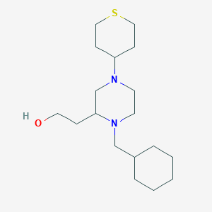 2-[1-(cyclohexylmethyl)-4-(tetrahydro-2H-thiopyran-4-yl)-2-piperazinyl]ethanol