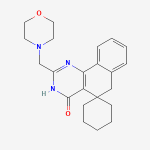 2-(morpholin-4-ylmethyl)spiro[3,6-dihydrobenzo[h]quinazoline-5,1'-cyclohexane]-4-one