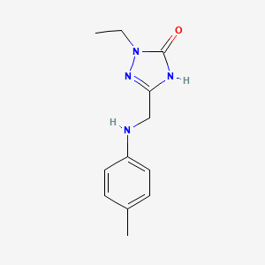 2-ethyl-5-{[(4-methylphenyl)amino]methyl}-2,4-dihydro-3H-1,2,4-triazol-3-one