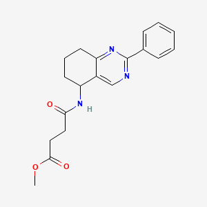 methyl 4-oxo-4-[(2-phenyl-5,6,7,8-tetrahydro-5-quinazolinyl)amino]butanoate