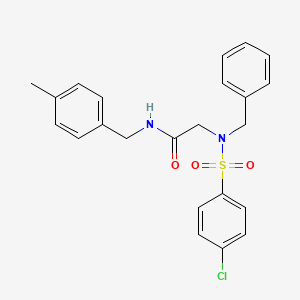 N~2~-benzyl-N~2~-[(4-chlorophenyl)sulfonyl]-N~1~-(4-methylbenzyl)glycinamide