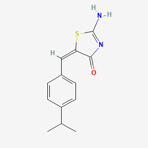 molecular formula C13H14N2OS B5983220 2-imino-5-(4-isopropylbenzylidene)-1,3-thiazolidin-4-one 