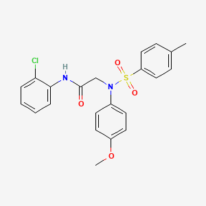 N~1~-(2-chlorophenyl)-N~2~-(4-methoxyphenyl)-N~2~-[(4-methylphenyl)sulfonyl]glycinamide