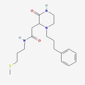 N-[3-(methylthio)propyl]-2-[3-oxo-1-(3-phenylpropyl)-2-piperazinyl]acetamide