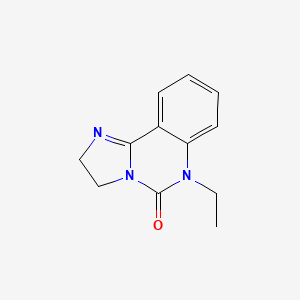 molecular formula C12H13N3O B5983260 6-ethyl-2,6-dihydroimidazo[1,2-c]quinazolin-5(3H)-one 