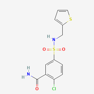 2-chloro-5-{[(2-thienylmethyl)amino]sulfonyl}benzamide