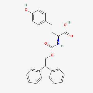 molecular formula C25H23NO5 B598329 Fmoc-均一-L-酪氨酸 CAS No. 198560-10-0