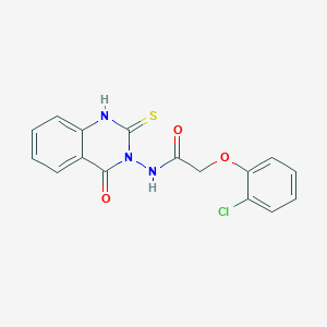 2-(2-chlorophenoxy)-N-(2-mercapto-4-oxo-3(4H)-quinazolinyl)acetamide