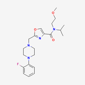 2-{[4-(2-fluorophenyl)-1-piperazinyl]methyl}-N-isopropyl-N-(2-methoxyethyl)-1,3-oxazole-4-carboxamide