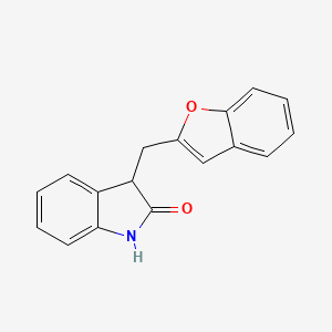 molecular formula C17H13NO2 B5983331 3-(1-benzofuran-2-ylmethyl)-1,3-dihydro-2H-indol-2-one 