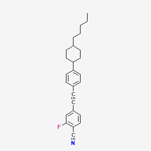 trans-2-Fluoro-4-[[4-(4-pentylcyclohexyl)phenyl]ethynyl]benzonitrile