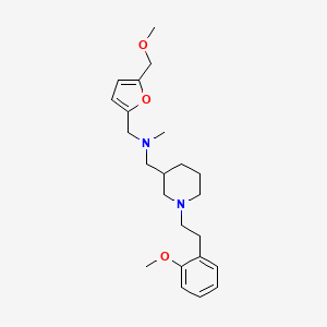 1-[5-(methoxymethyl)-2-furyl]-N-({1-[2-(2-methoxyphenyl)ethyl]-3-piperidinyl}methyl)-N-methylmethanamine