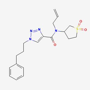 N-allyl-N-(1,1-dioxidotetrahydro-3-thienyl)-1-(3-phenylpropyl)-1H-1,2,3-triazole-4-carboxamide