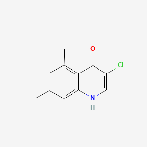 molecular formula C11H10ClNO B598340 3-Chloro-5,7-dimethylquinolin-4(1H)-one CAS No. 1204812-09-8