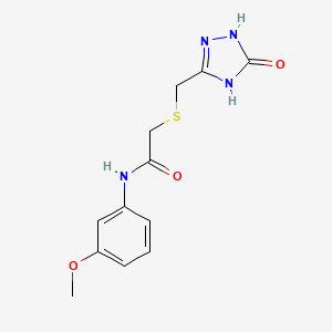 N-(3-methoxyphenyl)-2-{[(5-oxo-4,5-dihydro-1H-1,2,4-triazol-3-yl)methyl]thio}acetamide