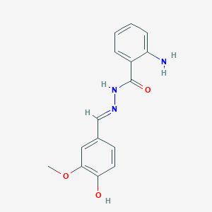 2-amino-N'-(4-hydroxy-3-methoxybenzylidene)benzohydrazide