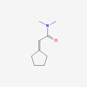 molecular formula C9H15NO B598349 2-Cyclopentylidene-N,N-dimethylacetamide CAS No. 197091-10-4