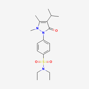 4-[2,3-DIMETHYL-5-OXO-4-(PROPAN-2-YL)-2,5-DIHYDRO-1H-PYRAZOL-1-YL]-N,N-DIETHYLBENZENE-1-SULFONAMIDE