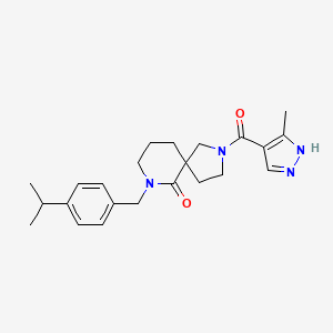 7-(4-isopropylbenzyl)-2-[(3-methyl-1H-pyrazol-4-yl)carbonyl]-2,7-diazaspiro[4.5]decan-6-one