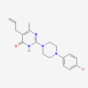 molecular formula C18H21FN4O B5983560 5-allyl-2-[4-(4-fluorophenyl)-1-piperazinyl]-6-methyl-4(3H)-pyrimidinone 