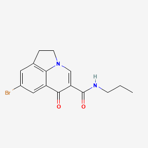 8-bromo-6-oxo-N-propyl-1,2-dihydro-6H-pyrrolo[3,2,1-ij]quinoline-5-carboxamide