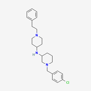 1-(4-chlorobenzyl)-N-[1-(2-phenylethyl)-4-piperidinyl]-3-piperidinamine