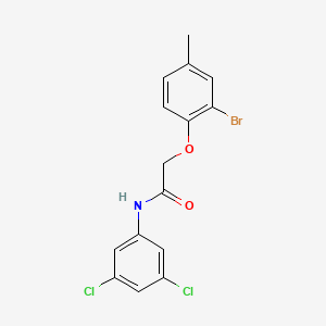 2-(2-bromo-4-methylphenoxy)-N-(3,5-dichlorophenyl)acetamide