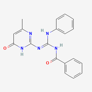 N-{anilino[(6-methyl-4-oxo-1,4-dihydro-2-pyrimidinyl)amino]methylene}benzamide