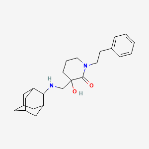 3-[(2-adamantylamino)methyl]-3-hydroxy-1-(2-phenylethyl)-2-piperidinone