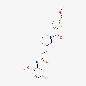 N-(5-chloro-2-methoxyphenyl)-3-(1-{[5-(methoxymethyl)-2-thienyl]carbonyl}-3-piperidinyl)propanamide