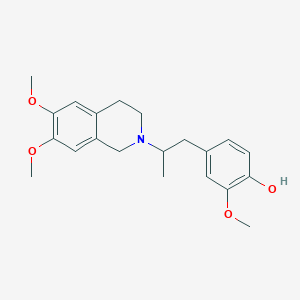 4-[2-(6,7-dimethoxy-3,4-dihydro-2(1H)-isoquinolinyl)propyl]-2-methoxyphenol