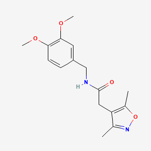 N-(3,4-dimethoxybenzyl)-2-(3,5-dimethyl-4-isoxazolyl)acetamide