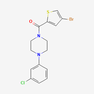 1-[(4-bromo-2-thienyl)carbonyl]-4-(3-chlorophenyl)piperazine