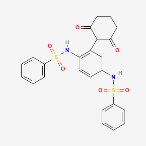 N-[4-(benzenesulfonamido)-3-(2,6-dioxocyclohexyl)phenyl]benzenesulfonamide