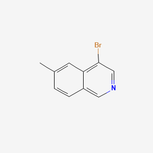 molecular formula C10H8BrN B598380 4-Bromo-6-methylisoquinoline CAS No. 1204298-52-1