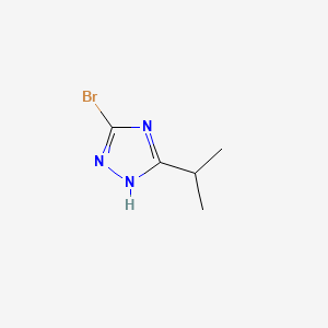 molecular formula C5H8BrN3 B598381 3-溴-5-异丙基-1H-1,2,4-三唑 CAS No. 141831-72-3