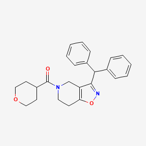 3-(diphenylmethyl)-5-(tetrahydro-2H-pyran-4-ylcarbonyl)-4,5,6,7-tetrahydroisoxazolo[4,5-c]pyridine